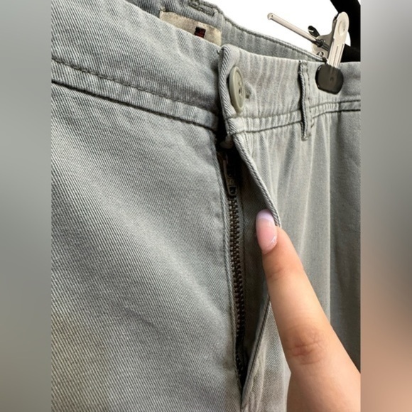 WOOLRICH WOMEN'S SUNDAY RELAXED CHINO PANT CAPRI SAGE GREEN - Picture 5 of 7